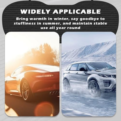 Car Back Seat Cover,Comfortable & Breathable Car Bench Seat Cover with 2 Storage Slot,Non-Slip Backseat Covers for Cars with Non-Slip Particles Cars Interior Accessories