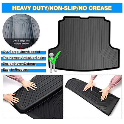 Powerty Trunk Mat for 2019-2025 2026 Nissan Altima Sedan Accessories Cargo Mats TPO All Weather Cargo Liner Heavy-Duty Trunk Liners - size: Cargo Mat｜For｜19-26｜Nissan Altima Sedan