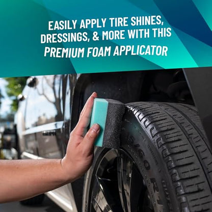 Chemical Guys Wonder Wave Durafoam Tire Shine Applicator Pads - Foam Pads for Applying Tire Dressings, Protectants, Wax, Polish and Car Detailer Products for Trucks and SUVs -, 2 Count (Pack of 4) - size: Pack of 4