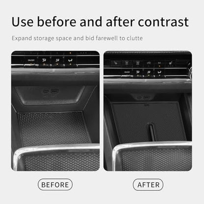 smabee Center Console Organizer Tray for Chevrolet Chevy Equinox 2025 2026 Accessories for Equinox Armrest Storage Console Insert ABS - size: Center Console Organizer Tray