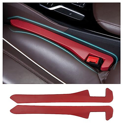 2PCS Car Seat Gap Filler - Elastic Car Seat Gap Filler Organizer Universal for Car Truck Suv Between Seat and Console - Prevent Items from Droping - Add Style to Your Car Accessories (Red/2pcs) - color: Red/2pcs
