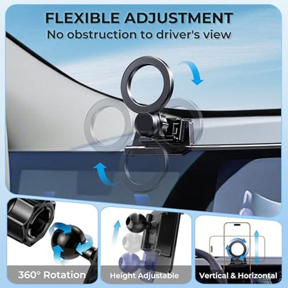 Car Phone Holder for BMW X3 2026 2025 (Only for 14.9-Inch Screen) 360° Rotation Magnetic Cell Phone Mount, Compatible with Magsafe, Does Not Affect Air Vent - style: Fit for 2025-2026 X3, 14.9-Inch