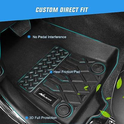 Nilight TPE Floor Mats for Tesla Model Y 5-Seat 2021 2022 2023 2024 2025 All Weather Custom Fit Heavy Duty Floor Liners - color: 2021-2024 Model Y 5 Seat
