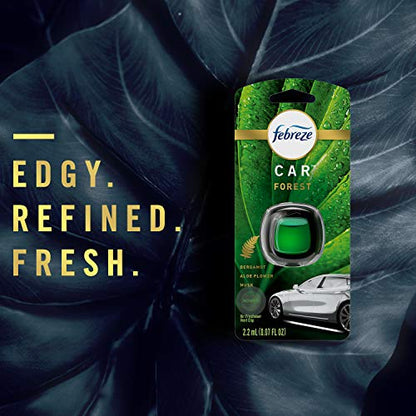 Febreze Car Odor-Eliminating Air Freshener Vent Clips, Ocean, 2 count - size: 0.14 Fl Oz (Pack of 1)