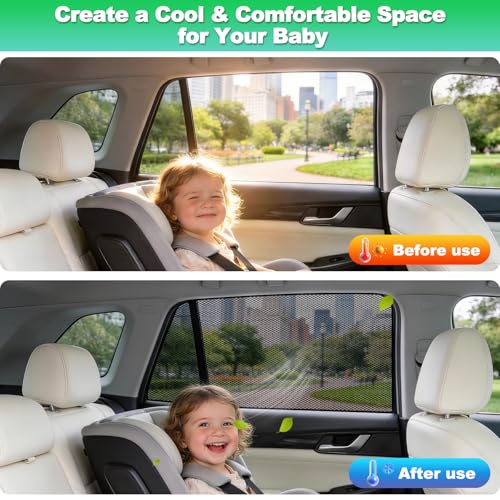 Car Window Shades for 2023-2025 CX50 - Rear Side Window Sun Shade for Baby, Breathable Mesh Car Privacy Window Covers, UV Protection and Heat Insulation for Road Trips, Napping, Camping - size: Mazda Cx-50(2023-2025)-r 2pcs