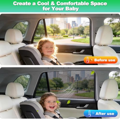 Car Window Shades for 2023-2025 CX50 - Rear Side Window Sun Shade for Baby, Breathable Mesh Car Privacy Window Covers, UV Protection and Heat Insulation for Road Trips, Napping, Camping - size: Mazda Cx-50(2023-2025)-r 2pcs