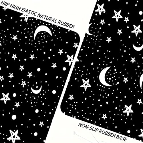 Universal Car Trunk Mat 29" x 39", Night Stars and Moon All Weather Trunk Protection Cargo Liner, Durable Cargo Mat Rear Trunk Liner, Stylish Vehicle Interior Accessories Suitable for Most Car Models - color: Stars and Moon