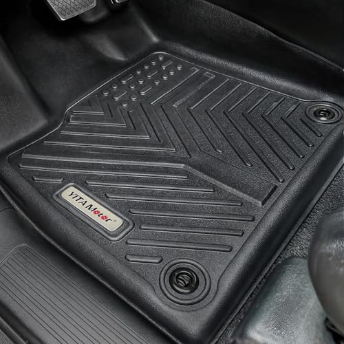 YITAMOTOR Floor Mats Compatible with 2026 2025-2023 Honda Pilot 7-Seater & 8-Seater, All-Weather Car Liners Custom Fit Pilot Accessories, 1st & 2nd & 3rd Row & Backrest Mats & Cargo Liner, Black - style: 2023-2026 Pilot Floor Mats&Cargo Mat