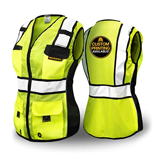 KwikSafety - Charlotte, NC - RoadBOSS Economy & Premium Safety Vest for Women [SNUG-FIT] Class 2 ANSI Tested OSHA - color: Yellow, size: Medium, style: 1 Pack