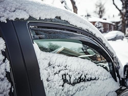 WeatherTech Custom Fit Side Window Deflectors for Subaru Forester (80735IM), Dark Tint