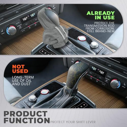 Gear Shift Hoodie, Gear Shift Cover, Fashionable Hoodie Automotive Gear Shift Knob Protector, Car Accessories Mini Sweater Gear Shift Knob Cover for Car Gear Shift Levers (Gray-2PCS) - color: Gray-2PCS