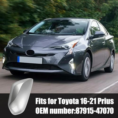 Right Passenger Side Car Mirror Cap Cover Compatible with Toyota Prius 2016 2017 2018 2019 2020 2021, Direct Replacement, 87915-47070, Gray - color: gray, size: Right