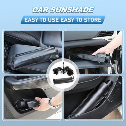 Car Windshield Sun Shade Umbrella,53" x 29" Sun Visor for Car Windshield,Foldable UV Protector & Heat Block Reflector,Full-Coverage Front Window Sunshade Umbrella Shield for Outdoor & Daily Use (L) - size: L