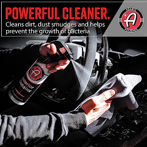 Adam's Polishes Interior Detailer 16 fl. oz - Total Car Cleaner, Protectant & Dressing | All Purpose Leather Conditioner | Vinyl, Dashboard, Screen, Seat Cleaner & More - Pack of 2 - size: 32 Fl Oz (Pack of 1)