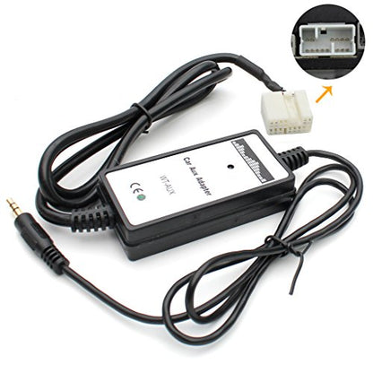 Car Audio CD to AUX Input Adapter CD Changer for Honda Accord 2003-2012, City 2002-2011, CRV 2005-2014, Civic 2006-2012, Odyssey 2005-2010, TSX 2004-2011 - size: AUX Adapter