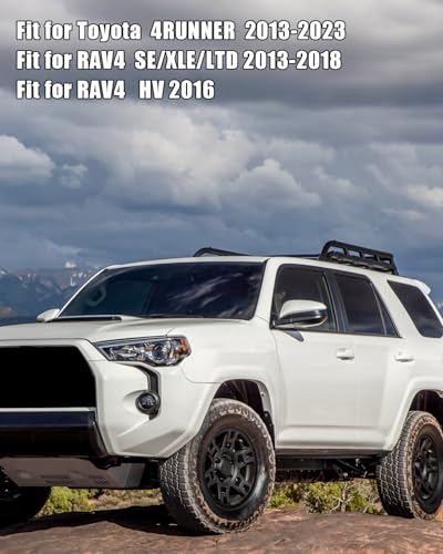 Mirror Cover Cap Right Passenger Side Fit for Toyota 4RUNNER 2013-2023 Fit for RAV4 SE XLE LTD 2013-2018 HV 2016 for Models Without a Side Camera Only, Silver 1D6 - size: Right Side