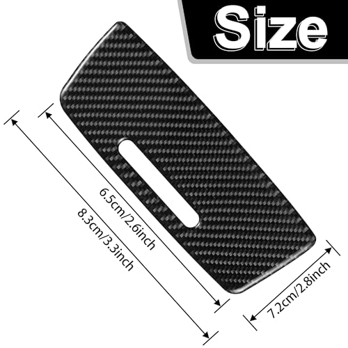 WINKA Carbon Fiber Interior Compatible with BMW 3 Series E90 328i 325i 330i Car Center Storage Box Panel Cover E92 E93 318i 320i 335i Cigarette Lighter Panel 2006-2012 Trim Central Console Accessories