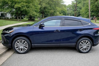 2021-2024 Tape-on Rain Guards for Toyota Venza Side Window Deflector Visors LE Nightshade Limited Durable Tinted Vent Shade 2022 2023 - size: For Toyota Venza 2021-2024
