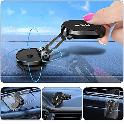 Car Dash Magnetic Phone Holder - Highly Adjustable, Universally Compatible, Works with All Cell Phones