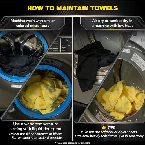 Meguiar's Supreme Shine Microfiber Towels for Cars, Ultra-Plush Car Microfiber Towel Set for Quickly Removing Product Without Leaving Swirls on Paint, Glass, Plastic, or Chrome - size: 6 Microfiber Towels