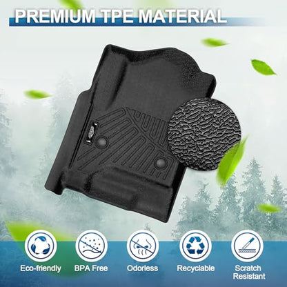 Peleus Floor Mats for Chevrolet Suburban & GMC Yukon XL 2015-2020 (2nd Row Bucket Seats),TPE All Weather Protection 3 Rows Car Floor Liners Duty Full Set Rubber Liner Suburban & Yukon XL Accessories - style: For Chevrolet Suburban & GMC Yukon XL 2015-2020