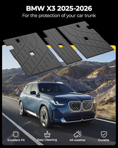 3W Seat Back Protector 2025 2026 BMW X3 G45, Cover Custom Fit BMW X3 30/50M xDrive Accessories TPE All Weather Backrest Mats - style: 2) X3 2025-2026 | Seat Back Protector