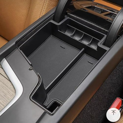 For Volvo Accessories Insert Armrest Tray Center Console Organizer, （2018-2026） xc60 （2015-2026） XC90 S90 S60 V60 V90 Middle Console Organizer Tray, Storage Box (XC90 XC60 S60 Box)