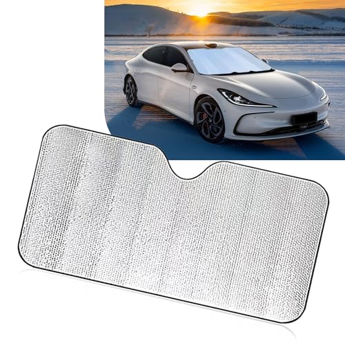 Accordion Foldable Windshield Sun Shade, Reflective Sunlight Highly Effective Cooling Heat Insulation Sunshade, Convenient to Stow Summer Accessories, Suitable for Most Cars (Silver #M) - size: 1 Pc #M