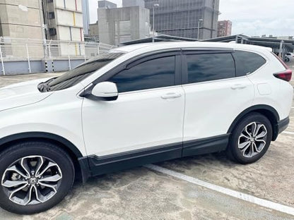 2017-2022 Tape-On Rain Guards for Honda CR-V Side Window Deflector Visors LX EX EX-L Touring 3D Wavy JDM Style CRV Vent Shades 2018 2019 2020 2021 - size: For Honda CR-V 2017-2022