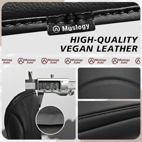 Muslogy Center Console Armrest Cover Fit for Toyota 4Runner 2010-2024 Accessories, Comfort Armrest Pad Console Lid Cushion Vegan Leather Regular Thick - size: 18) 10-24 |4Runner| Regular