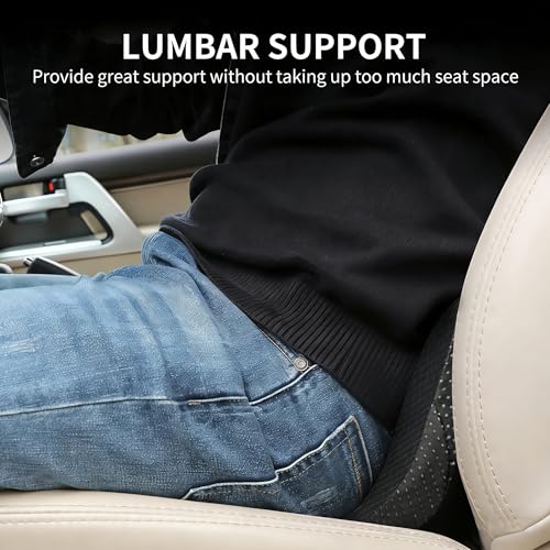 Livtribe Car Seat Cushion - Memory Foam Car Seat Pad - Sciatica & Lower Back Pain Relief - Car Seat Cushions for Driving - Road Trip Essentials for Drivers(Black) - color: Black