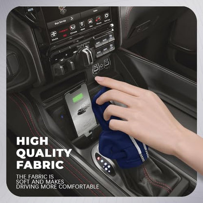 Gear Shift Hoodie, Gear Shift Cover, Fashionable Hoodie Automotive Gear Shift Knob Protector, Car Accessories Mini Sweater Gear Shift Knob Cover for Car Gear Shift Levers (Blue) - color: Blue