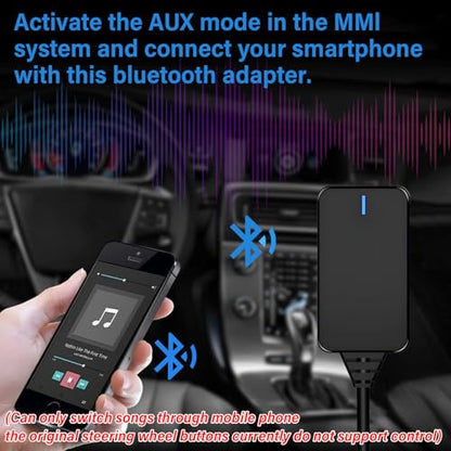 Bluetooth 5.0 Adapter Audio Receiver for Audi,AMI MMI Bluetooth Car Kits Music Interface Cable,Wireless Audio Music Interface Cable Adapter for MMI 2G 3G 3G+ System VW Audi A5 8T A6 4F A8 4E - size: 2G/3G/3G+