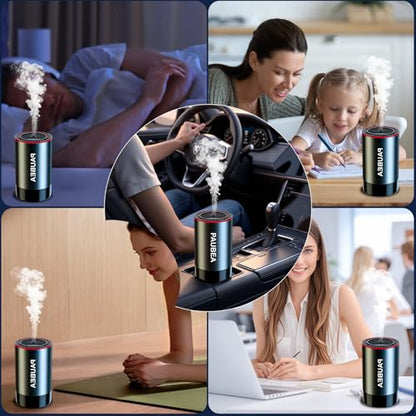 Smart Car Air Freshener Diffuser, Car Fresheners Long Lasting with 100ml Capacity Essential Oil Last, Atmosphere Starry Sky Lights, 3 Adjustable Modes and AI Intelligent Control - Cologne