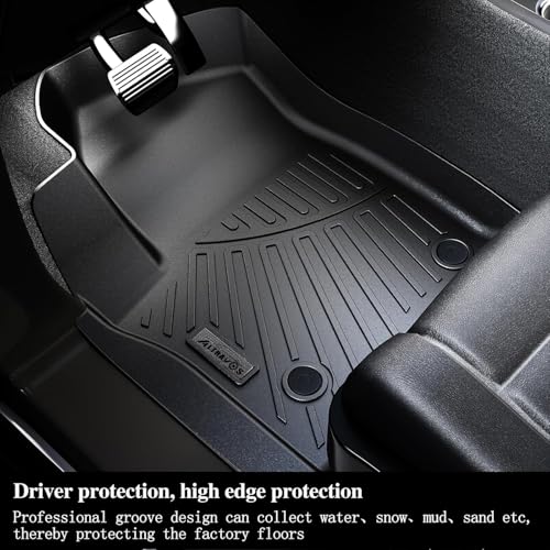 Floor Mats for 2019-2025 Toyota RAV4 (Include Hybrid), TPE All Weather Full Coverage Car Mats Floor Liner & Trunk Mat & Backrest Mat for Toyota RAV4 - size: 2019-2025 Toyota RAV4 Full Mats