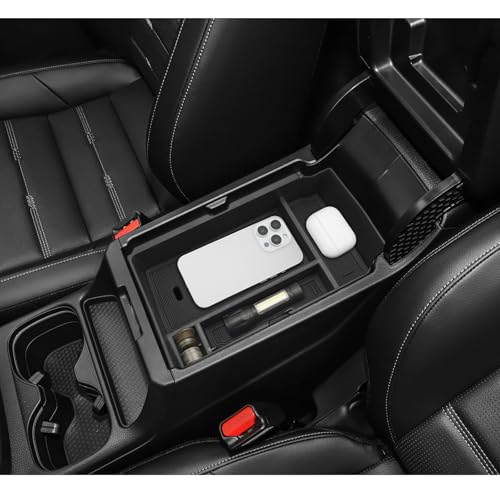 LUWU 2025 2026 CRV Center Console Organizer Compatible with Honda CR-V 2023 2024 2025 2026 Accessories CR V Armrest Console Storage Box Insert Tray Door Side Tray ABS Material Coin Container Black - color: 2023-2026 CRV Armrest Organizer Black