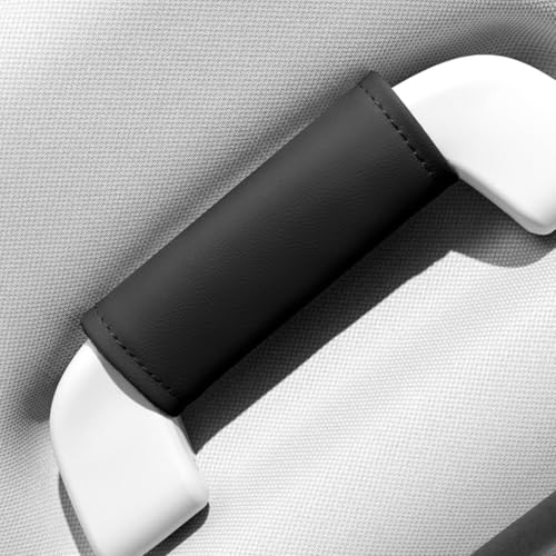 Cars Grab Handle Cover,Door HandleCovers for Car Inside Door HandleProtector Car Grab HandleCover, Leather Anti-Scratch Cover for Auto Inner Front Rear Doors Pull Handle,Soft Cars Grip Gloves - color: Black, size: 2 PCS