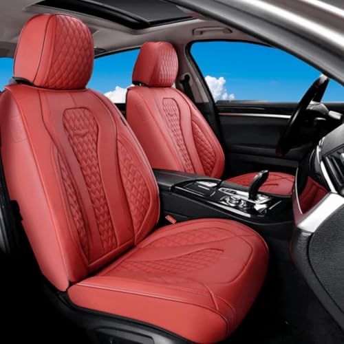 Coverado Red Seat Covers, Car Seat Covers Front Seats, Driver Car Seat Cover, Waterproof Car Seat Covers, Car Seat Cushion, Front Auto Seat Covers, Car Seat Protector Universal Fit Most Cars - color: Full-Red, size: Frontpair