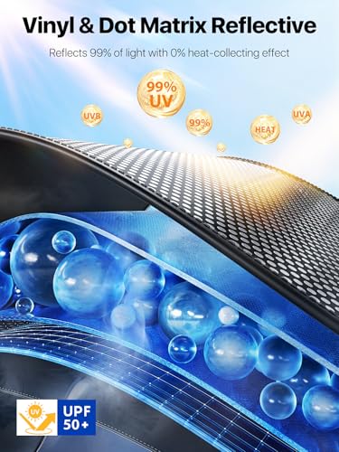 2026 Upgraded Nmoiss Car Windshield Sun Shade [Dot Matrix Reflective Coating] Extended Edge No Light Leakage Design Cooling Protect Car Interior from UV Damage Small - size: Small