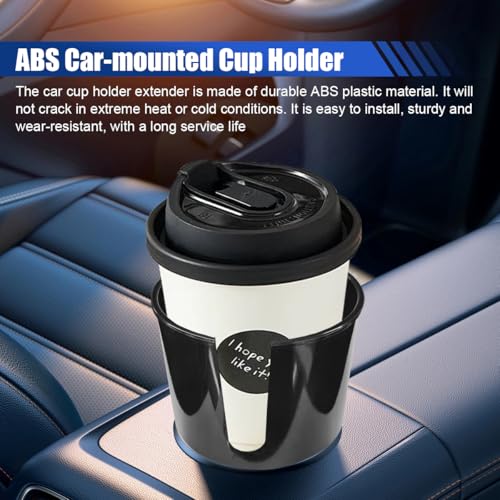 2-in-1 Car Cup Holder Extender, Automotive Drink Holder Adapter with Base, Multifunctional Vehicle Cup Holders Insert for Beverages, Snacks, Bottles, Phone Storage (2PCS) - size: 2PCS