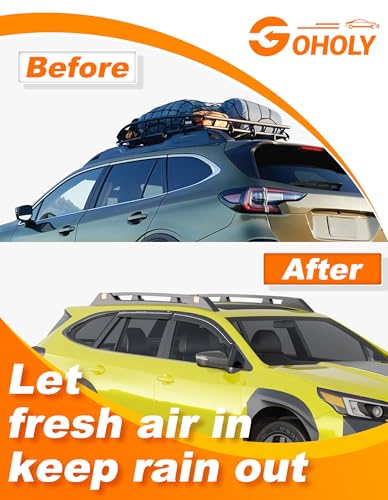 Low-Profile Window Rain Guard for Subaru Outback 2020 2021 2022 2023 2024 2025 Side Window Visors Extra-Thick Vent Visor Window Deflectors Vent Shades Car Accessories - size: Fit for 2020-2025 Subaru Outback