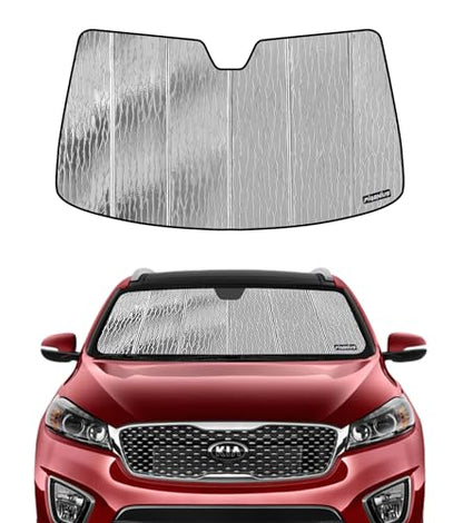 Pigenius Windshield Sunshade for Kia Sorento 2016-2020 (UM Body), Reversible Silver/Black - size: for Kia Sorento 2016-2020