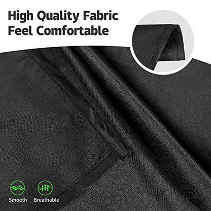 ZATOOTO Car Window Curtains - 2 Pcs Black Silk Side Rear Protection Covers - Magnetic Privacy Sun Shade Keeps Cooler for Baby Kids Sleeping - color: Black Faux Silk Flat-Rear 2PCS