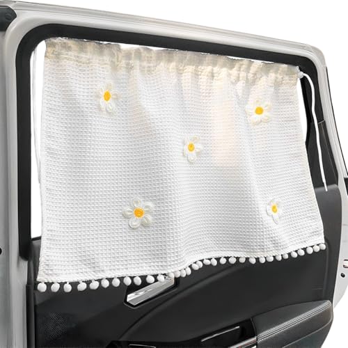 2PCS Car Window Sun Shade, 25.2"x18.5" Cotton Curtain Vehicle Window Shades for Baby Kids Children, Cartoon Sunshade Protector Heat Blocker Cover for Auto Side Windows - color: 2pcs