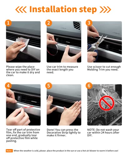 16Ft Chrome Car Trim Strip, Self-Adhesive Automotive Exterior and Interior Side Body Moulding, 1/4 inch (6mm) Scratch-Proof Silver DIY Accessories for Decorate Bumper Door Window