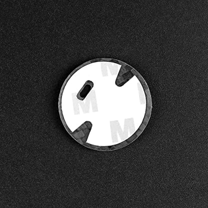 AIRSPEED Carbon Fiber Car Engine Start Button Cover Center Console Push-Button Sticker Interior Trim for Lexus is(2006-2012), ES(2006-2012), LX(2007-2015), Black (with Hole) - color: Black With Hole