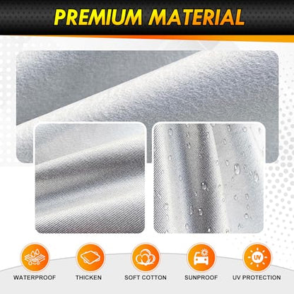 All-Weather Kia K4 Forte K3 Car Cover Waterproof All Weather, Heavy Duty Car Tarp Custom Fit for 2009-2026 Kia K4, Forte, K3, Cerato, LX, LXS, S, EX, GT-Line, FE, GT, Premium, SX - size: Kia K3/Forte/K4