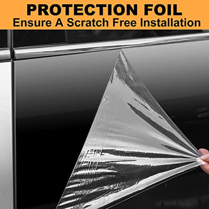 Spurtar Gloss Black Vinyl Wrap 1ft X 5ft Air-Release Glossy Black Car Wrap Adhesive Film Automotive Vinyl Black Sticker for Cars Motorcycle DIY Detailing Paper Air Release Decal Sheet 30.5 X 152cm - color: Glossy Black