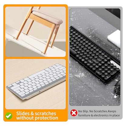 CHUNZEXI Non Slip Furniture Pads, Self Adhesive Rubber Pads with Anti Skid Stickers, Cuttable Rubber Sheet for Furniture and Appliances (4” × 6”) - size: 6x4 inch 4 Rectangular