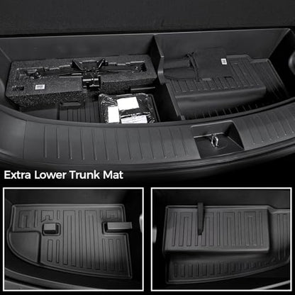 Floor Mats for Hyundai Palisade Gasoline 2026, All Weather Floor Mats Trunk Cargo Liner with Backrest Protectors Accessories, Full Coverage Set (Fit 7/8 Sests) - size: For Hyundai Palisade | 2026